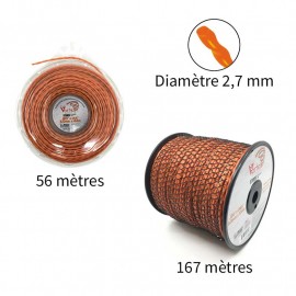 NOUVEAU Fil Vortex avec alu ø2.7 mm pour débroussailleuse