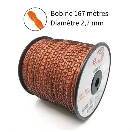 NOUVEAU Fil Vortex avec alu diam. 2.7 mm pour débroussailleuse NOUVEAU Fil Vortex avec alu diam. 2.7 mm pour débroussailleuse