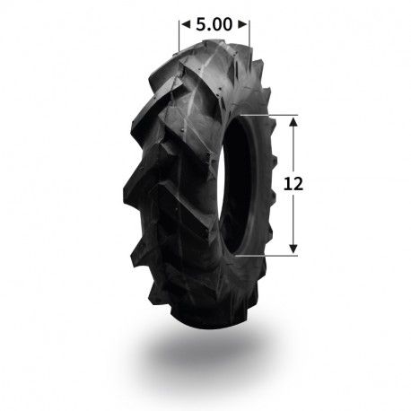 Pneumatique agraire 5.00-12 (4 plis)